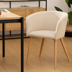 Atmosphera Fauteuils*Fauteuil à dîner "Marlo" Boisnaturel