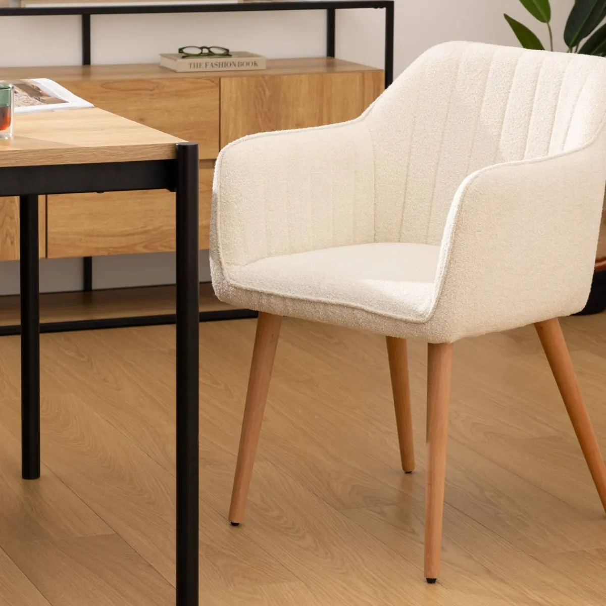 Atmosphera Fauteuils*Fauteuil à dîner "Visoca" Beige