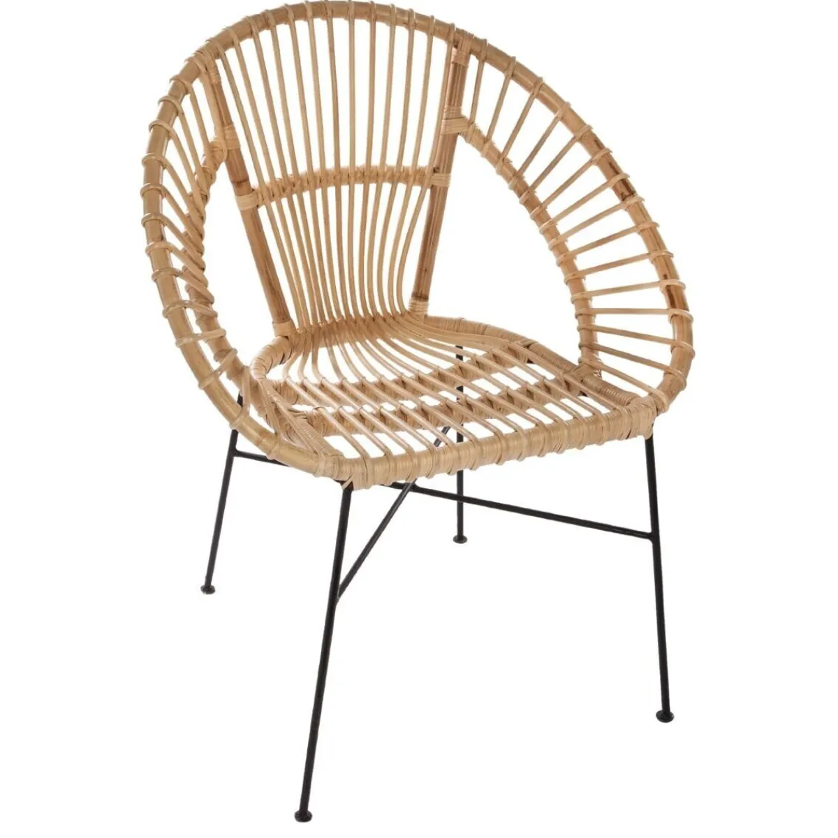 Atmosphera Fauteuils|Fauteuils En Rotin*Fauteuil "Keko" Blanc
