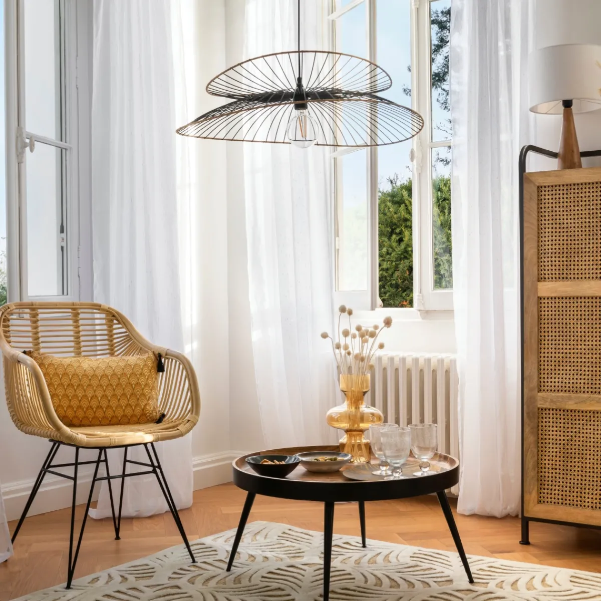 Atmosphera Fauteuils|Fauteuils En Rotin*Fauteuil "Koeta" Grisclair