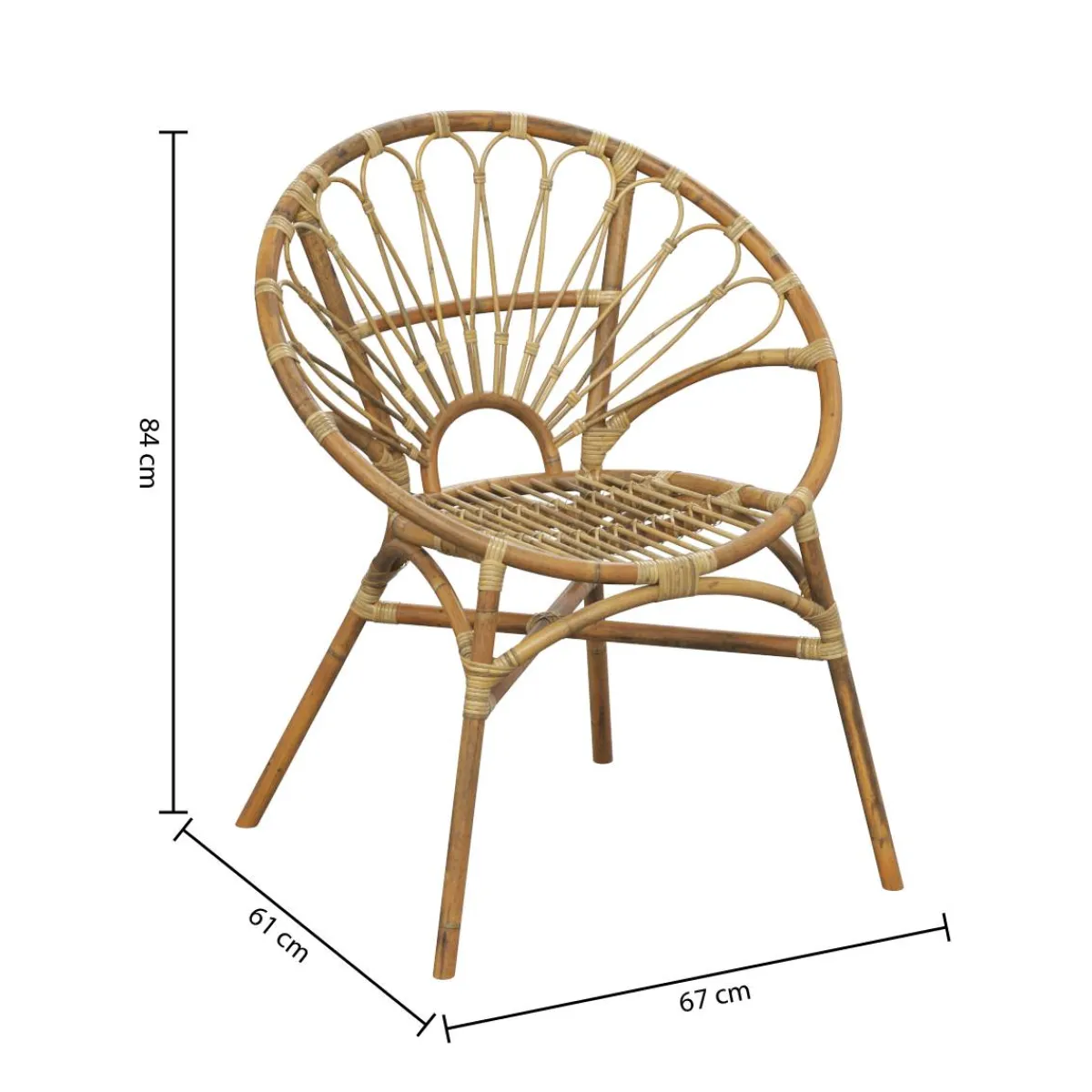Atmosphera Fauteuils|Voir Tout *Fauteuil "Praya" Ambre