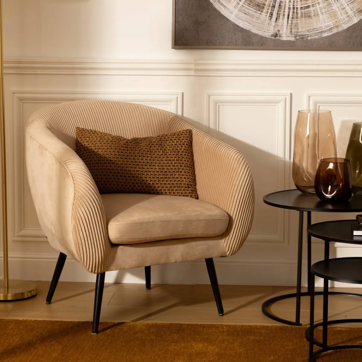 Atmosphera Fauteuils*Fauteuil "Solaro" Beige