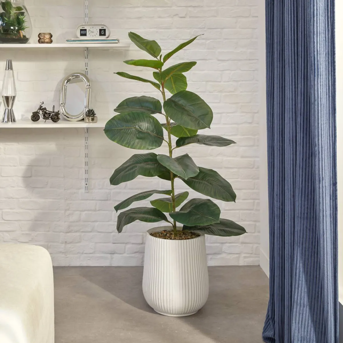 Atmosphera Plantes Artificielles*Ficus artificiel en pot "Sky" Vert