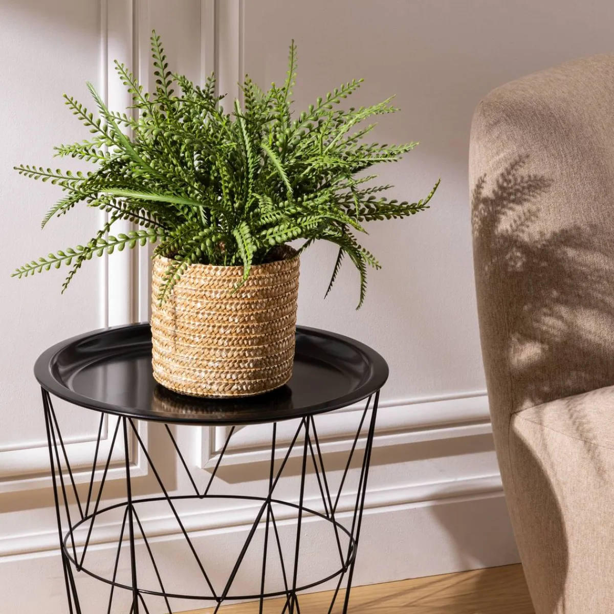 Atmosphera Plantes Artificielles*Fougère artificielle en pot "Clemy" Vert