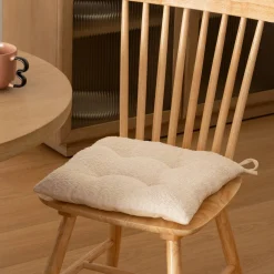 Atmosphera Galettes De Chaise*Galette de chaise bouclette "Soana" Beige