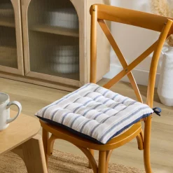 Atmosphera Galettes De Chaise*Galette de chaise "Groove" Blanc