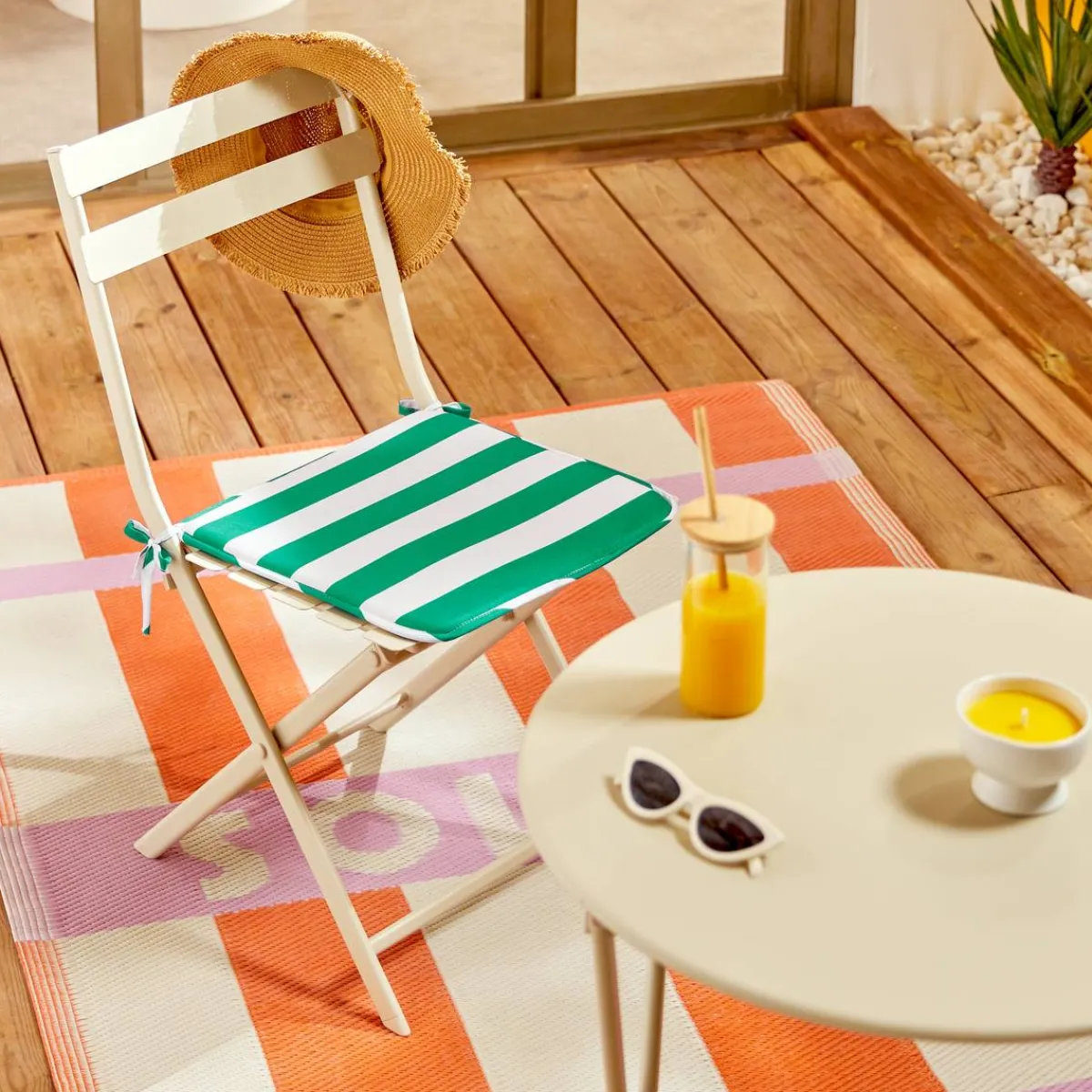 Atmosphera Galettes De Chaise*Galette de chaise "Poolside" Gris
