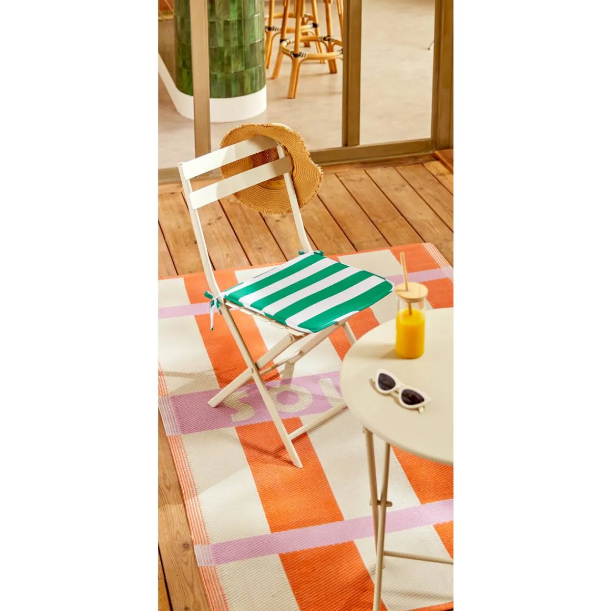 Atmosphera Galettes De Chaise*Galette de chaise "Poolside" Gris