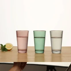 Atmosphera Verres À Eau*Gobelet bas  "Mal'Eau" Gris