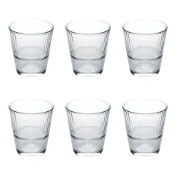 Atmosphera Verres À Eau*6 gobelets bas  "Lin'Eau" Transparent