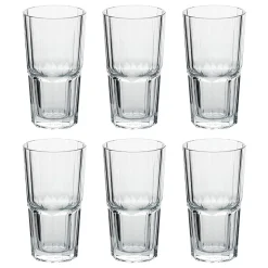Atmosphera Verres À Eau*6 gobelets hauts "Time'Eau" Transparent