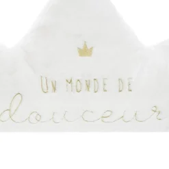 Atmosphera Coussins, Matelas De Sol Enfant*Grand coussin "Princesse" Blanc