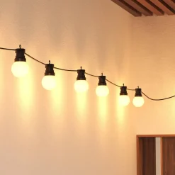Atmosphera Lampes D'Extérieur|Eclairage D'Extérieur*Guirlande d'extérieur SOA Blanc Beige