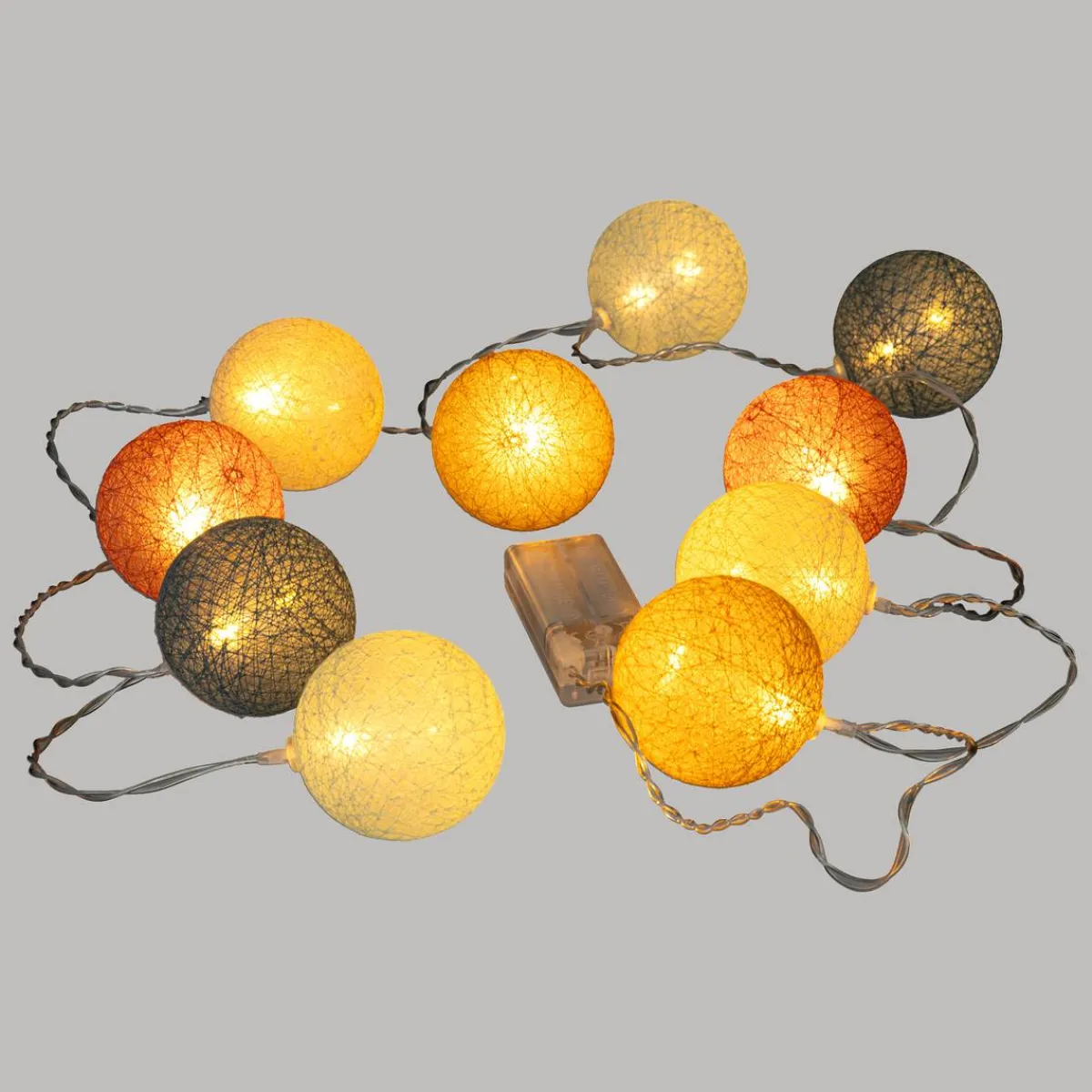 Atmosphera Guirlandes, Boîtes Lumineuses|Guirlandes*Guirlande LED 10 boules "Oya", pile Modèle1