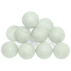Atmosphera Guirlandes, Boîtes Lumineuses|Guirlandes*Guirlande LED 10 boules, pile Vertcéladon