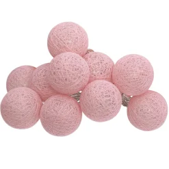 Atmosphera Guirlandes, Boîtes Lumineuses|Guirlandes*Guirlande LED 10 boules, pile Vertcéladon