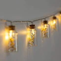 Atmosphera Guirlandes, Boîtes Lumineuses|Guirlandes*Guirlande LED 10 fleurs, pile Terracotta