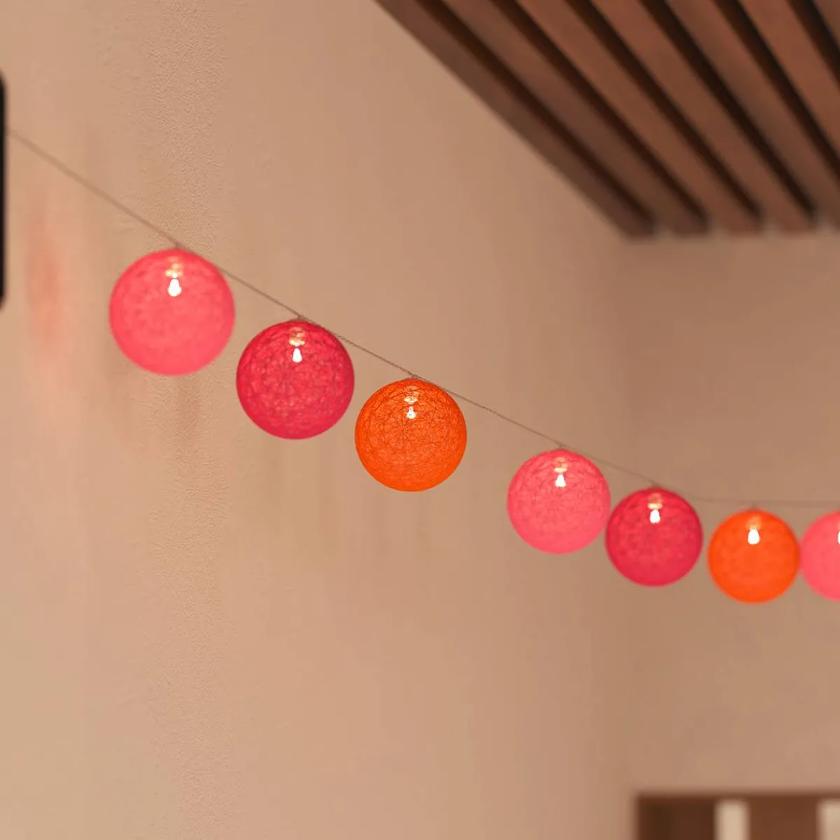 Atmosphera Lampes Solaires|Guirlandes*Guirlande lumineuse d'extérieur solaire Ambredroit