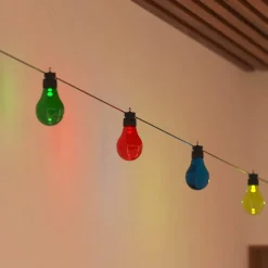 Atmosphera Lampes D'Extérieur|Guirlandes*Guirlande lumineuse d'extérieur solaire Multicolore Beige
