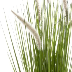 Atmosphera Plantes Artificielles*Herbe artificielle en pot "cat tails" Beige