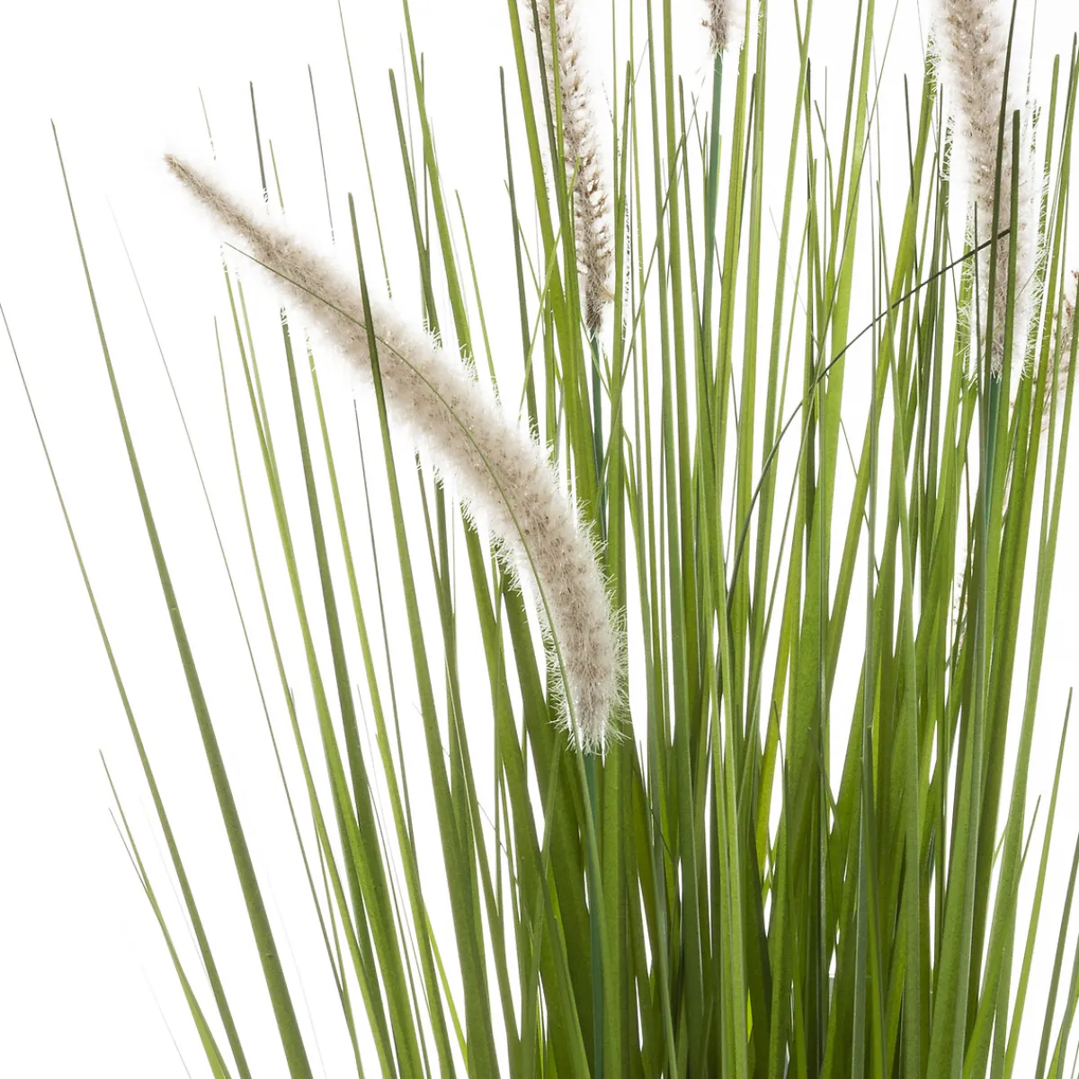 Atmosphera Plantes Artificielles*Herbe artificielle en pot "cat tails" Beige