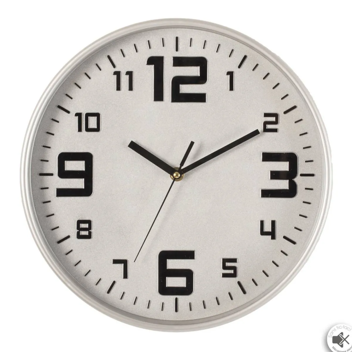 Atmosphera Horloges*Horloge argent "Elian" ModèleA
