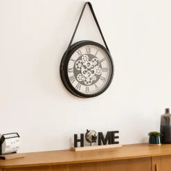 Atmosphera Horloges*Horloge avec lanière "Peter" Noir