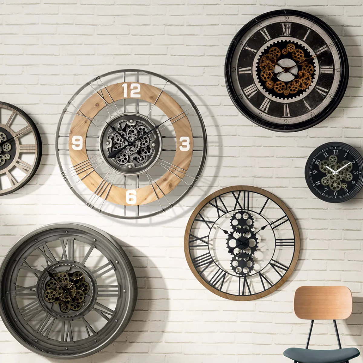 Atmosphera Horloges*Horloge "Charly" MarronTonka