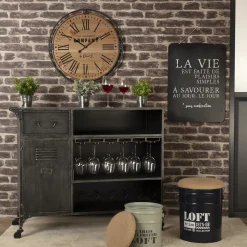 Atmosphera Horloges*Horloge "Colonial" Blanc