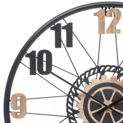 Atmosphera Décoration En Bois|Horloges*Horloge "Mohan" Doré