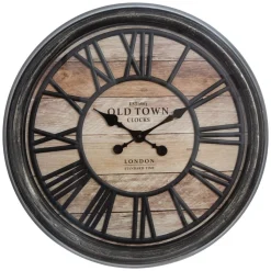 Atmosphera Horloges*Horloge "Relief "Agathe" Noir