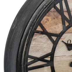 Atmosphera Horloges*Horloge "Relief "Agathe" Noir