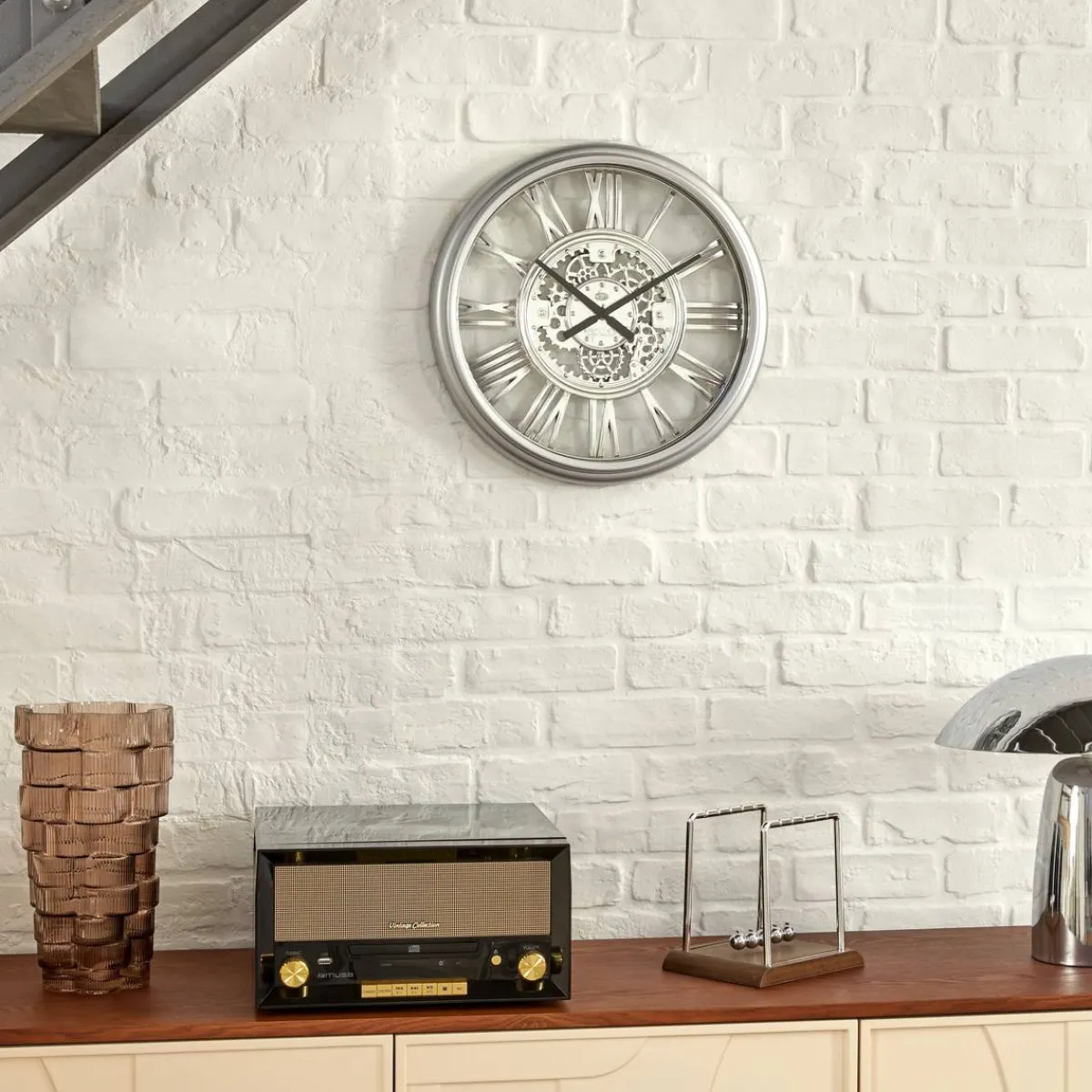 Atmosphera Horloges*Horloge "Ricky" argent