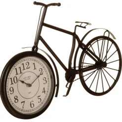 Atmosphera Horloges À Poser, Réveils*Horloge vélo à poser "Dimitri" Argent