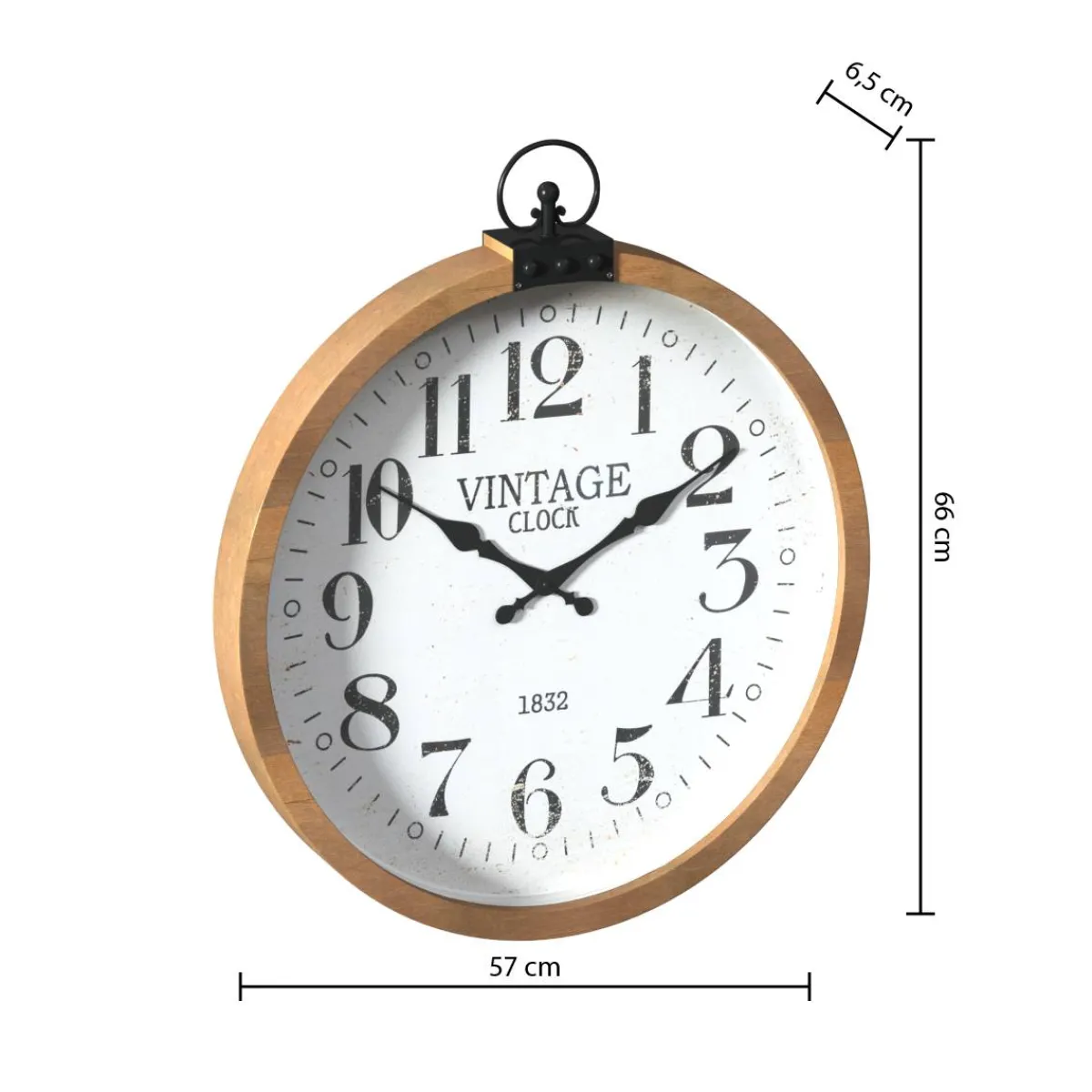 Atmosphera Décoration En Bois|Horloges*Horloge "Yago" Doré