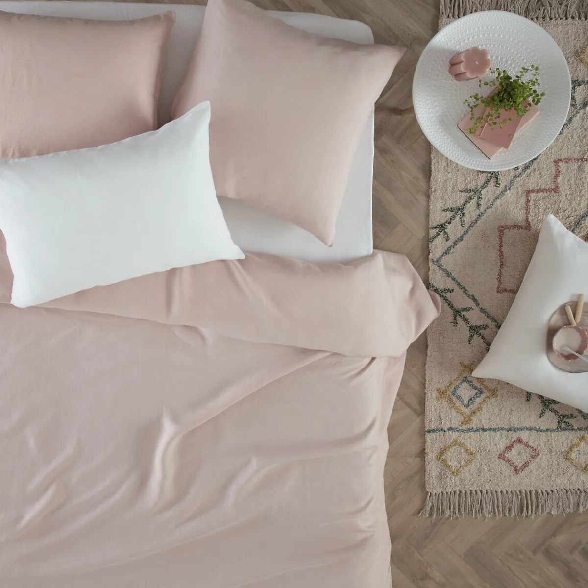 Atmosphera Housses De Couette*Housse de couette "Linah", lin lavé Grissouris