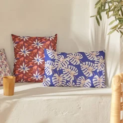 Atmosphera Coussins D'Extérieur|Housses De Coussin*Housse de coussin d'extérieur LAHNA Terracotta Vertfoncé