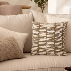 Atmosphera Housses De Coussin*Housse de coussin "Jeni", chenille Multicolore2