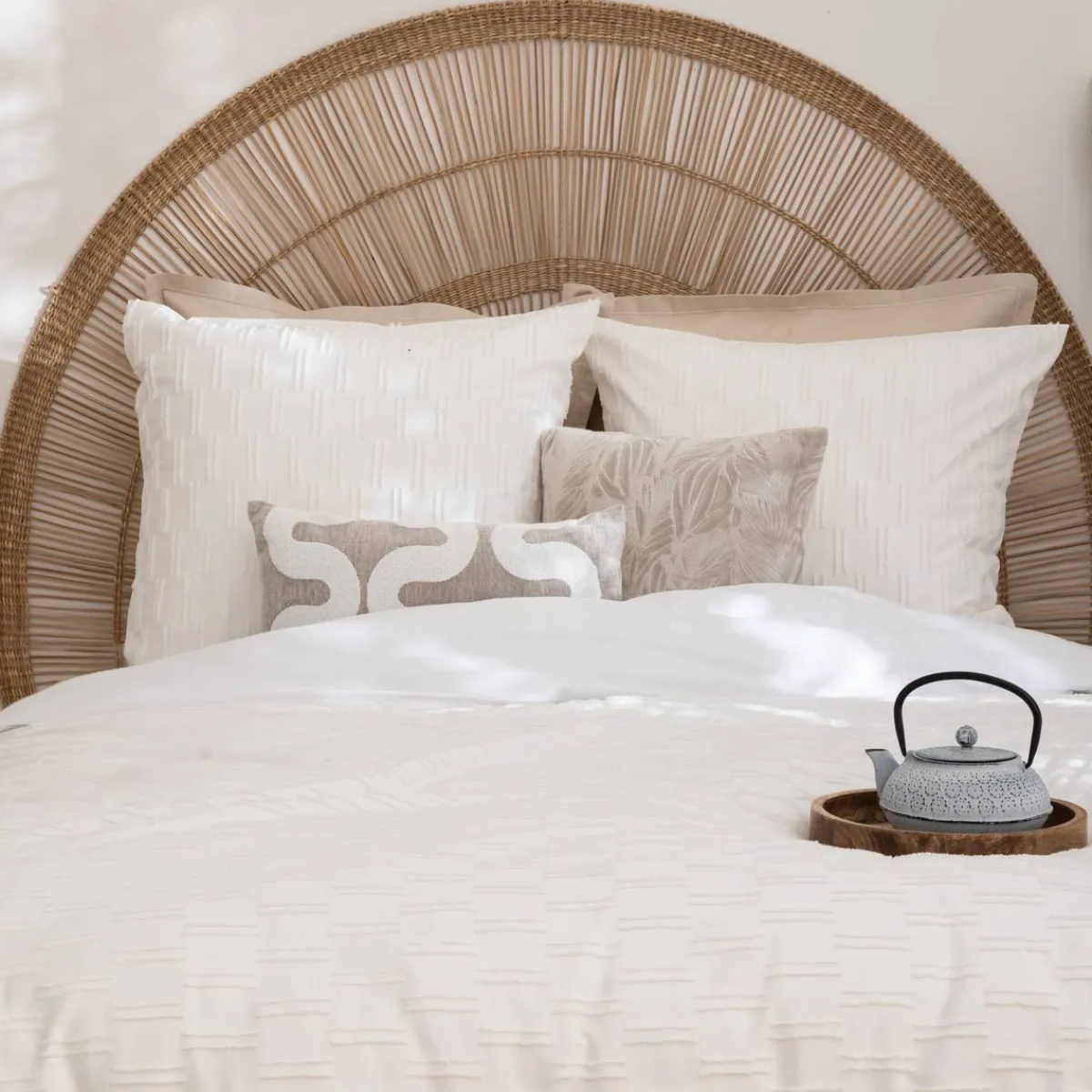 Atmosphera Housses De Coussin*Housse de coussin "Jeni", chenille NoiretBlanc