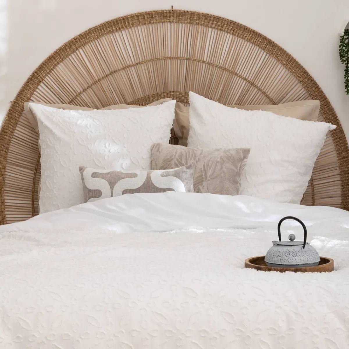 Atmosphera Housses De Coussin*Housse de coussin "Jeni", chenille NoiretBlanc