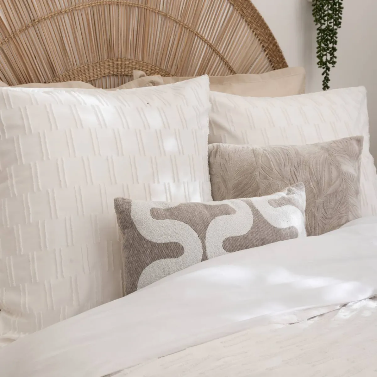 Atmosphera Housses De Coussin*Housse de coussin "Jeni", chenille NoiretBlanc