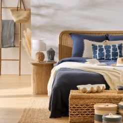 Atmosphera Plaids|Couvre-Lits, Édredons*Jeté de lit, coton Grisardoise