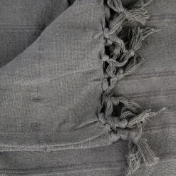 Atmosphera Plaids|Couvre-Lits, Édredons*Jeté de lit, coton Noir