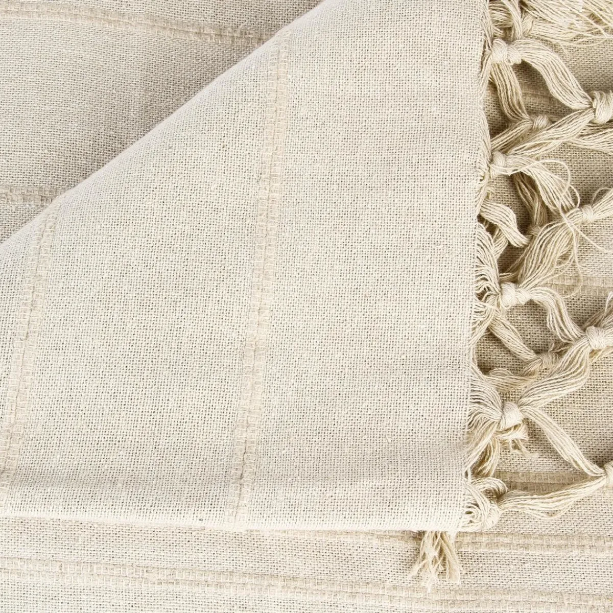Atmosphera Plaids|Couvre-Lits, Édredons*Jeté de lit, coton Gris
