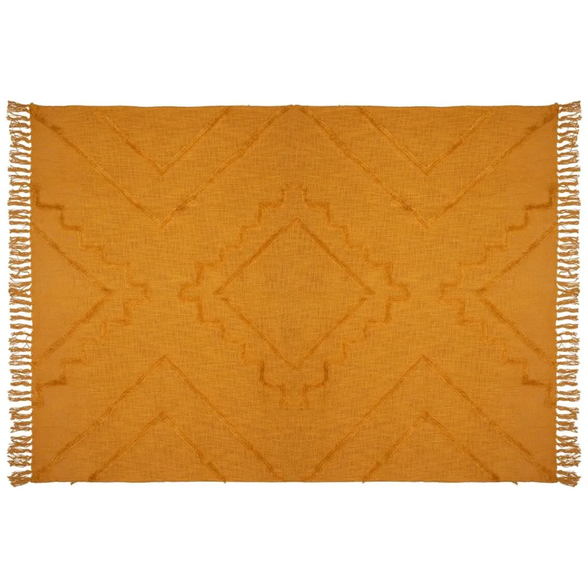 Atmosphera Couvre-Lits, Édredons*Jeté de lit "Inca", coton tufté Beige