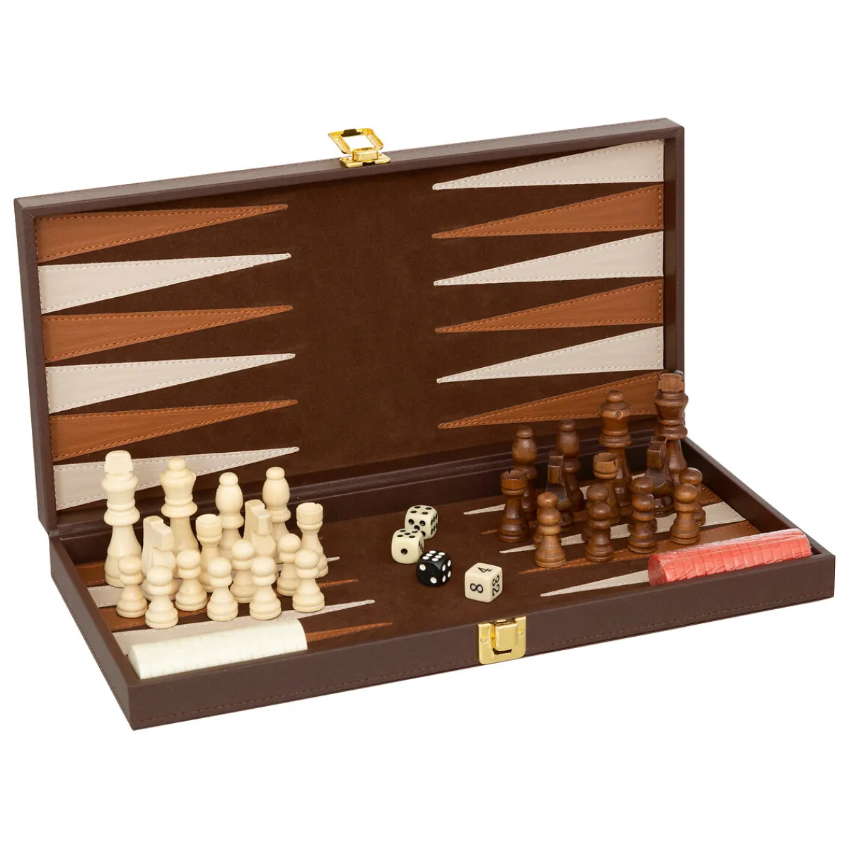 Atmosphera Jeux De Société*Jeu backgammon échecs "Jule" Rose