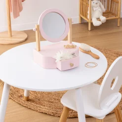 Atmosphera Peluches, Jouets*Jeu coiffeuse à poser enfant "Chary" Rose