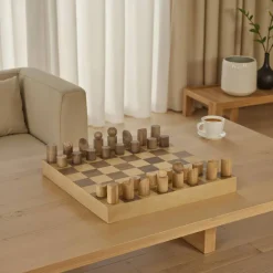 Atmosphera Jeux De Société*Jeu d'échecs "Micka" Marron