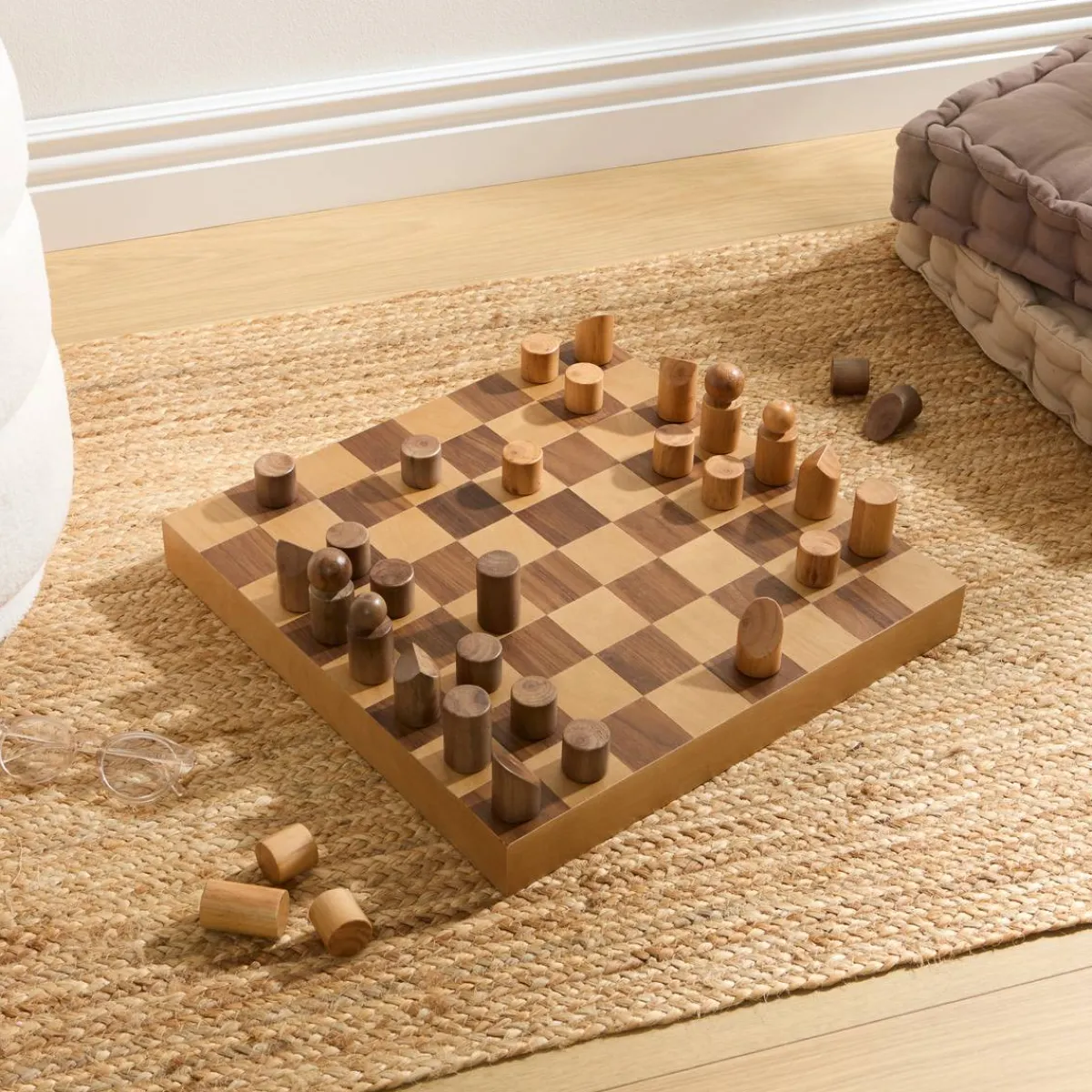 Atmosphera Jeux De Société*Jeu d'échecs "Micka" Marron