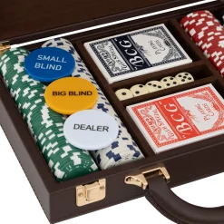 Atmosphera Jeux De Société*Jeu de poker "Jule" Boisnaturel